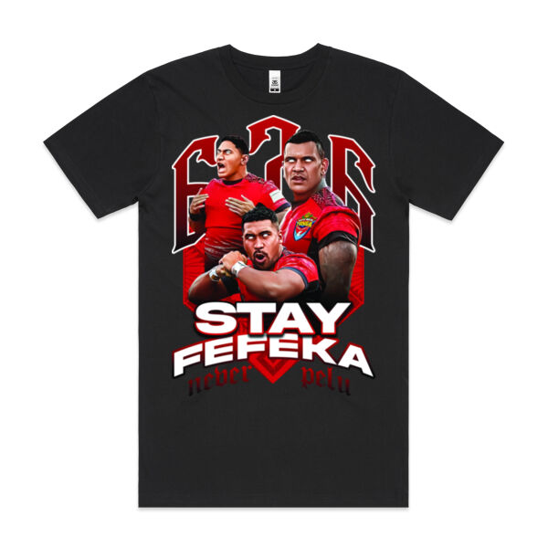 'STAY FEFEKA 676' Mate Ma'a Tonga Graphic Tee  Thumbnail